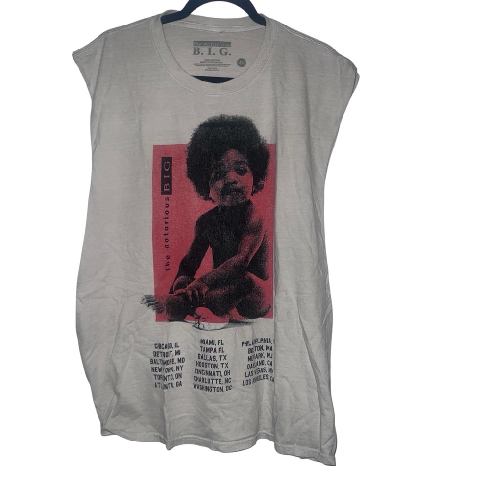 Graphic Black & Pink Tank Top – Size XL, Bold Print, 100% Cotton - Picture 4 of 8